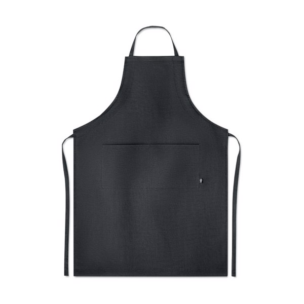 Hemp adjustable apron 200 gr/m² Naima Apron - Black