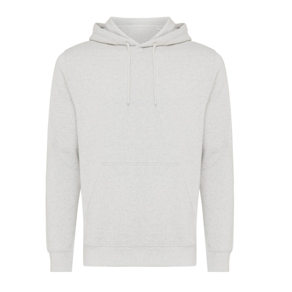 Lehká mikina s kapucí Iqoniq Rila z recykl. bavlny - Light Heather Grey / XXL
