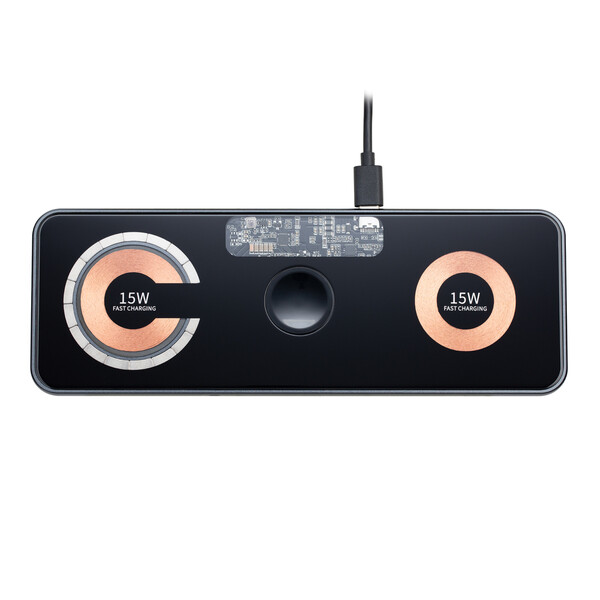 3-en-1 Chargeur sans fil rapide GOLNEY - noir