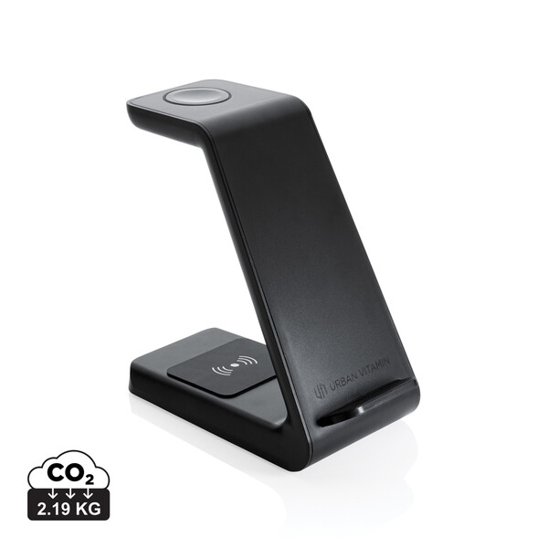 Urban Vitamin 3in1 wireless charger 15W, RCS ABS