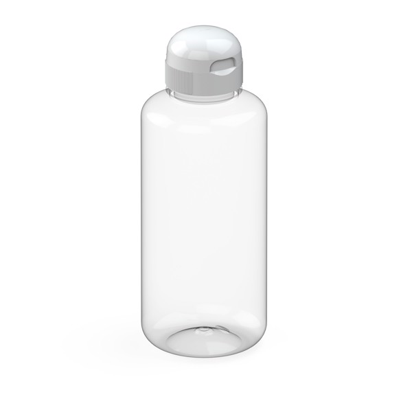 Drink Bottle "Sports" 1.0 L - Transparent / White