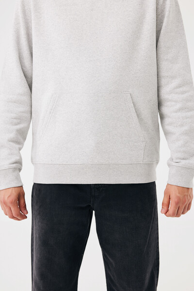 Mikina s kapucí IQONIQ Joshua z recyklované bavlny - Light Heather Grey / 4XL