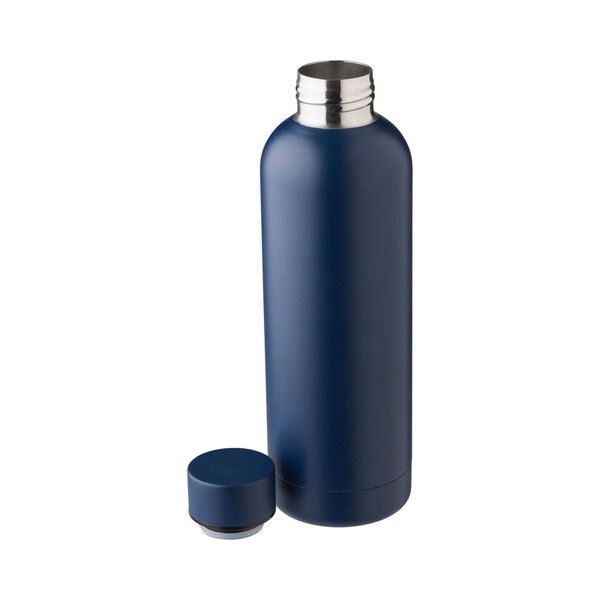 Gourde isotherme Isaiah | Recyclée | 500 ml - bleu marine