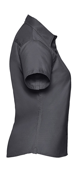 Ladies’ Short Sleeve Classic Twill Shirt - Zinc / XL (42)