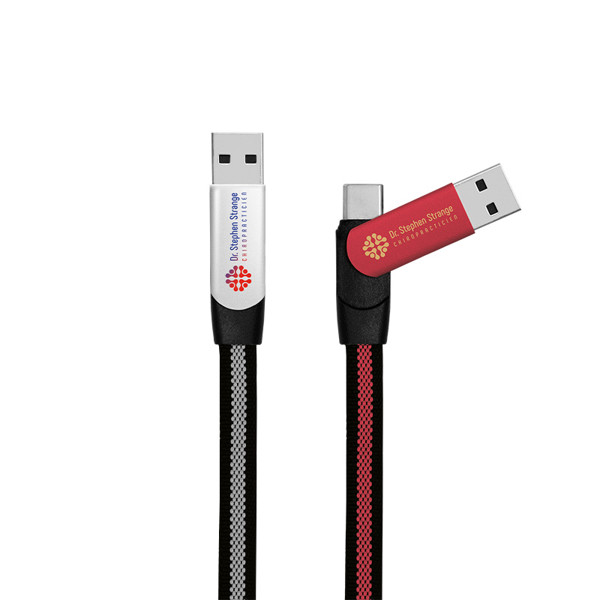 CABLE DE CHARGE RAPIDE ET TRANSFERT  6 EN 1 - Blanc