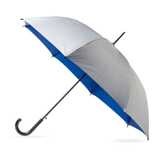 Parapluie Automatique, En Argent P-190T, Poignée En Plastique - Royal Bleu