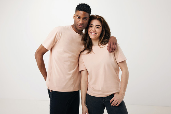 Iqoniq Teide recycled cotton t-shirt - Peach Nectar / L