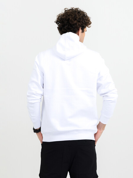 Printer Overhead full zip hoody White S