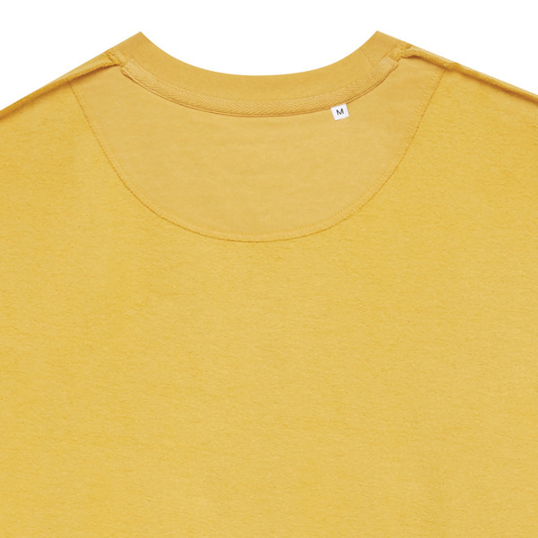 Iqoniq Zion recycled cotton crew neck - Ochre Yellow / XL