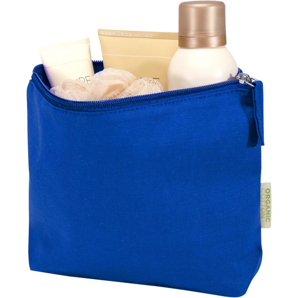 Trousse de toilette Odisha de 1 L bio certifiée OCS 180 g/m² - Bleu royal
