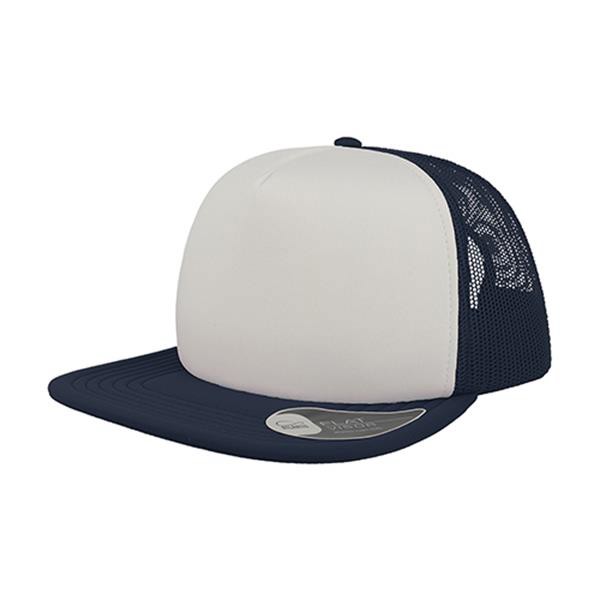 Boné Snap 90S, 100% Poliéster - Branco E Preto