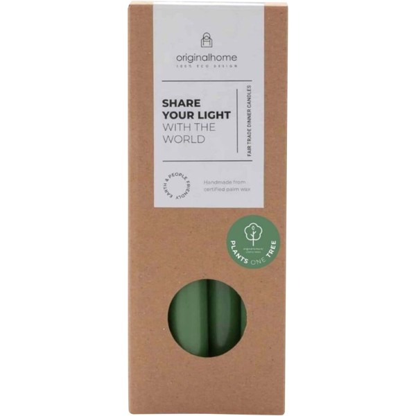 Originalhome Matcha Dinner Kerze - heather grün