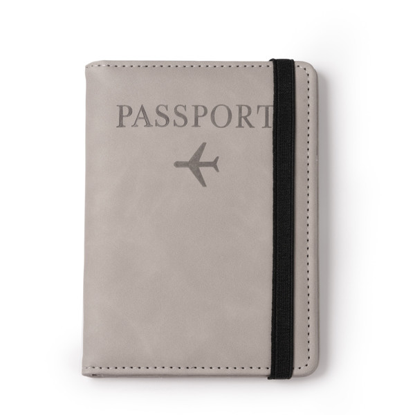 Capa Para Passaporte - Cinzento claro 