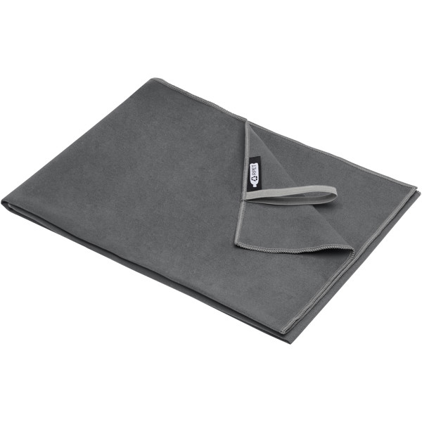 Serviette Pieter certifiée GRS ultra-légère et à séchage rapide 50 x 100 cm - Gris