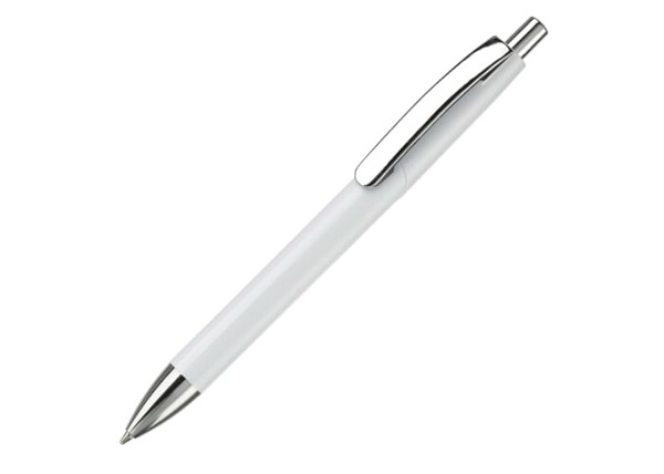 Ball pen Texas metal clip hardcolour - White