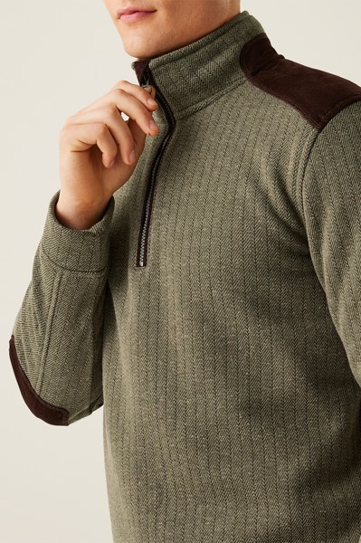 Holbeck Half Zip Fleece - Black / 3XL