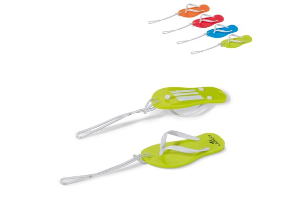 Luggage tag slipper - Red