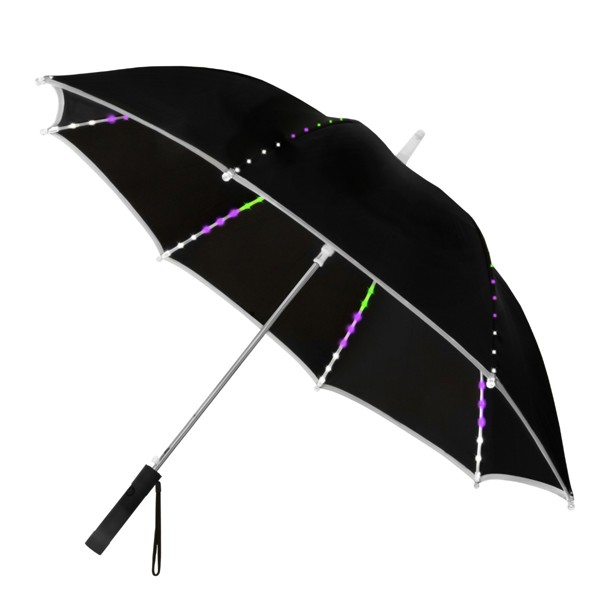 FALCONE - Parapluie LED - Automatique - Impermable au vent -  104 cm - Noir