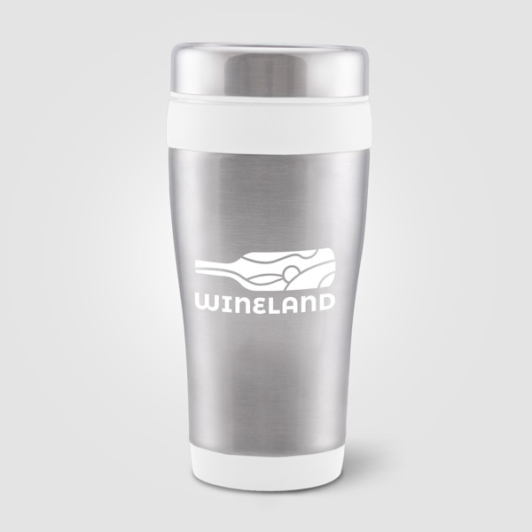 Legend - 475 ml Stainless Steel Tumbler - White / Silkscreen