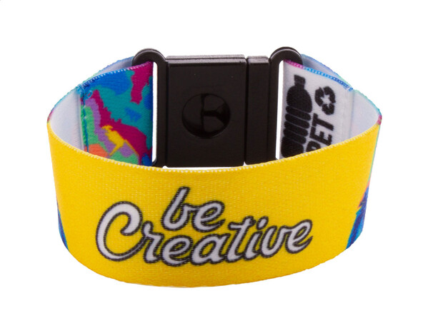 Bracelet sur mesure Mojo RPET - Blanc