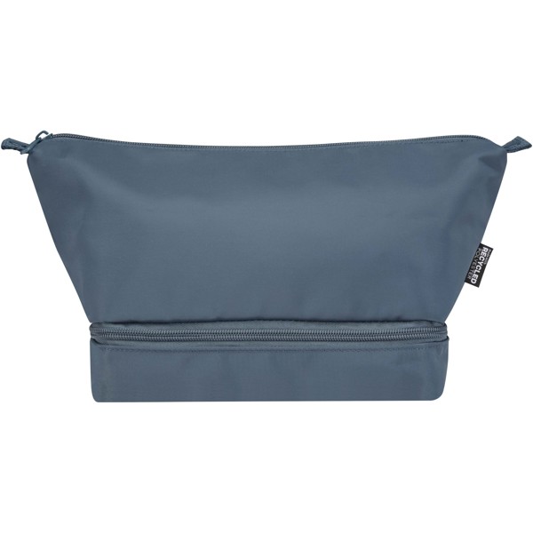 Sac de toilette de voyage Trip Aware™ de 6 L en matériaux recyclés - Bleu hale