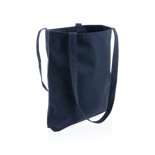 Sac shopping type Tote bag Impact en coton recyclé AWARE™ - Bleu Marine