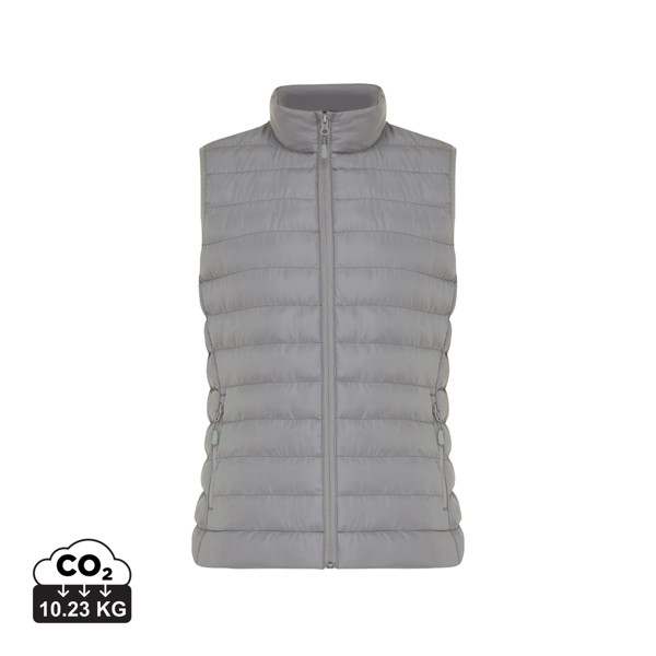 Iqoniq Meru women recycled polyester bodywarmer - Silver Grey / XS