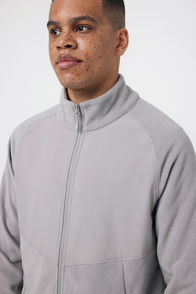 Mikrofleecová bunda IQONIQ Talung 240 g/m² - Storm Grey / 2XL