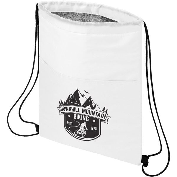 Sac isotherme Oriole avec cordon et capacité de 12 canettes 5L - Blanc