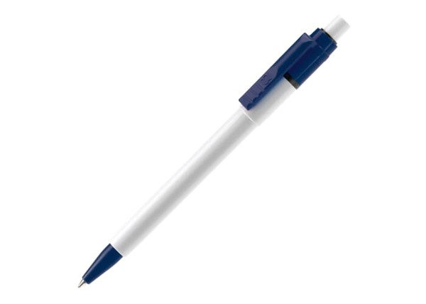 Ball pen Baron Colour hardcolour - White / Dark Blue