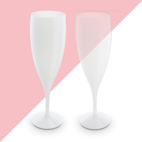 14 cl champaign glass - Blanc opaque / 