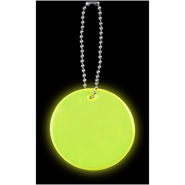 Suporte refletor redondo médio - Amarelo neón