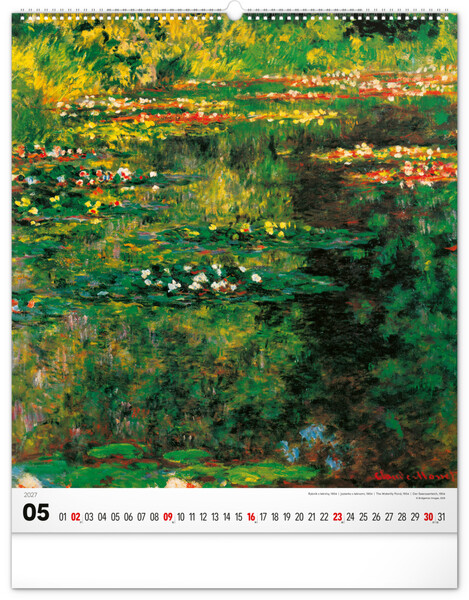 Notique Nástěnný Kalendář Impresionismus 2027, 48 x 56 cm