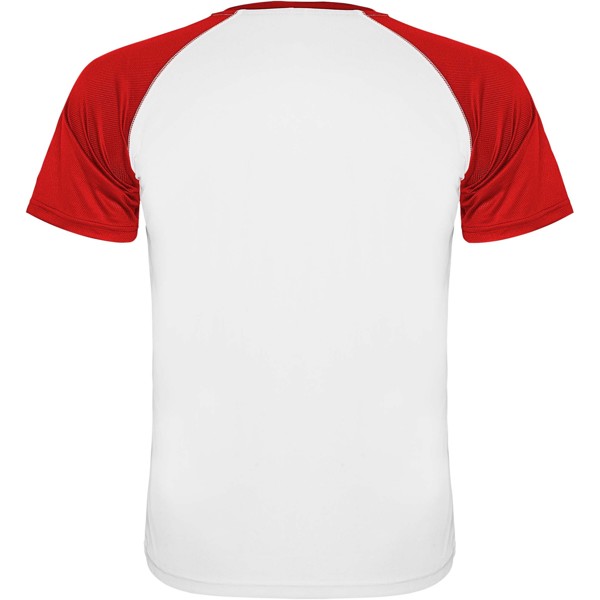 T-shirt sportiva a maniche corte unisex Indianapolis - Bianco / Rosso / S