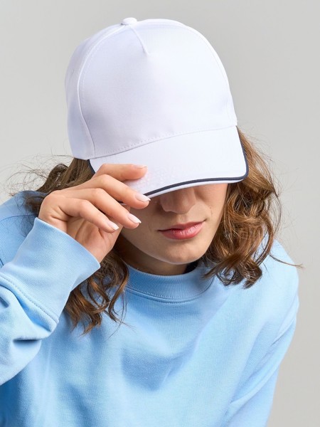 Recy five piping - White Navy