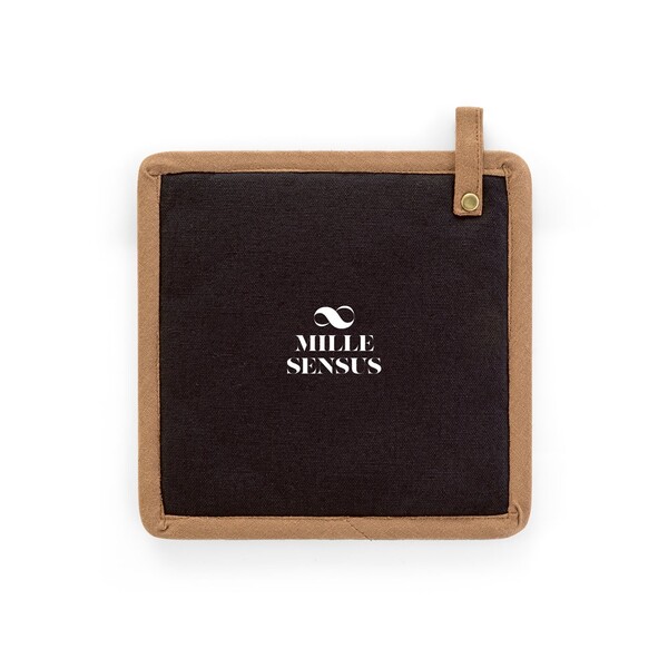 CLOVES. Potholder in canvas cotton (275 g/m²) - Black