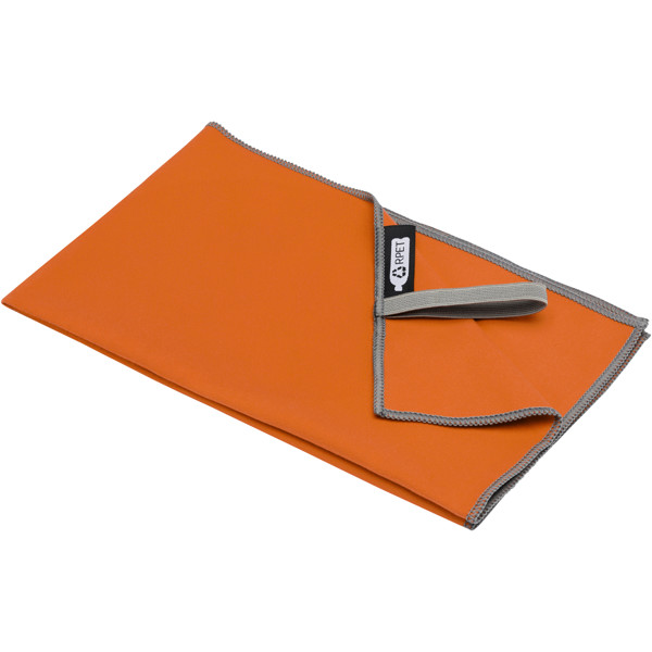 Serviette Pieter certifiée GRS ultra-légère et à séchage rapide 30 x 50 cm - Orange