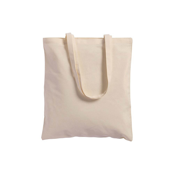 Shopper Aus Segeltuch, Lange Griffe Und Zwickel, Farbe Natur