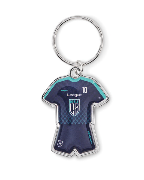 Sports kit keychain with doming - Full colour
