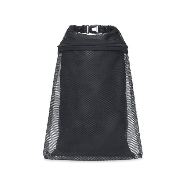 Waterproof bag 6L with strap Scuba Mesh - Black