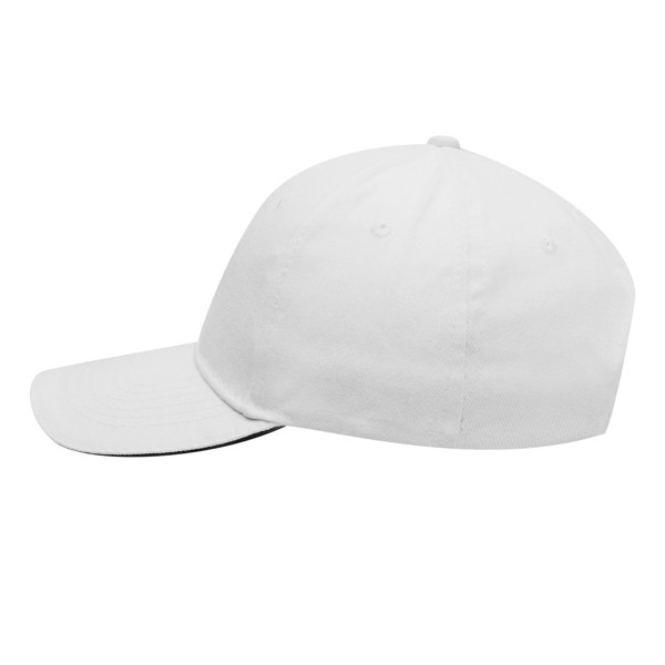 6-Panel-Sandwich-Cap Liberty - Weiß