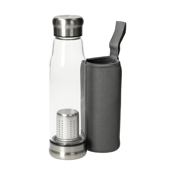 Glasflasche Mit Hülle "Flavour" 0,5 L - Transparent