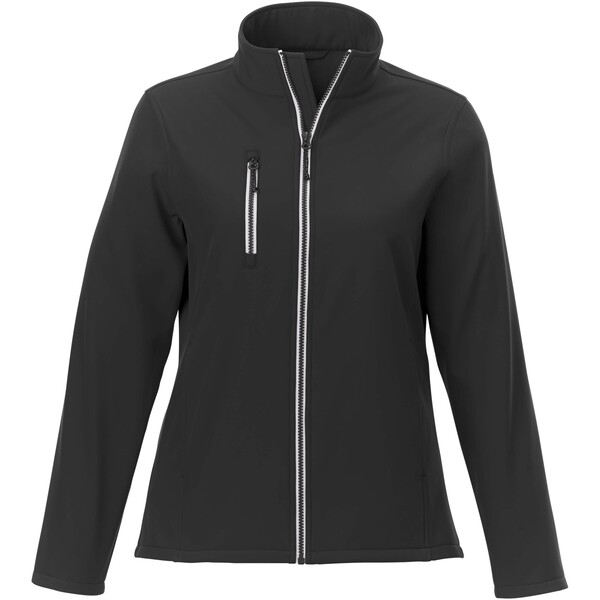 Orion women's GRS recycled softshell jacket - Black / XS