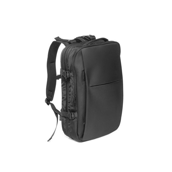 DALLAS. High-density recycled 600D polyester travel backpack for 17'3" laptop