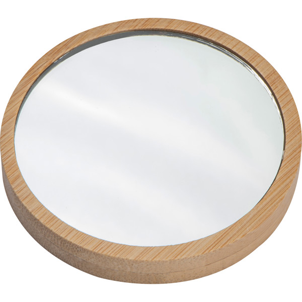 LONGIN Oglindă machiaj din bambus - Beige