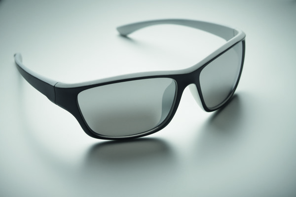 Mirrored sport sunglasses UV400 Yuma - White