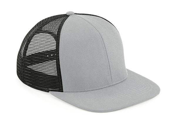 Original Flat Peak 6 Panel Trucker - Grey / Black / ONE SIZE