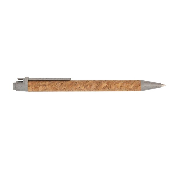 Cork notebook A5 with ball pen | Layla - grey