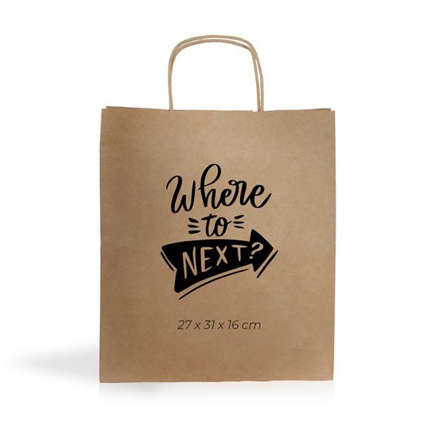 Saco Papel Kraft 115G/M2 27X31x16cm