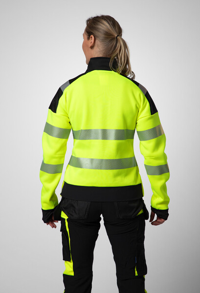 6111 Sweatshirt full zip W Yellow/Black L